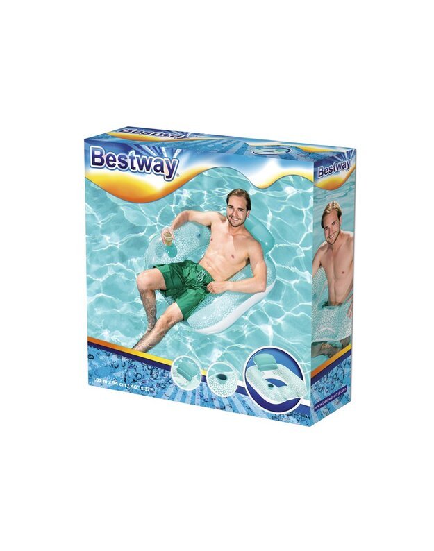 Bestway plaukimo fotelis su atlošu 102x94cm