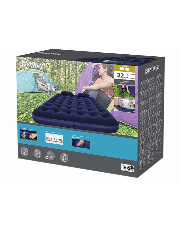 Bestway air mattress veliūrinis čiužinys