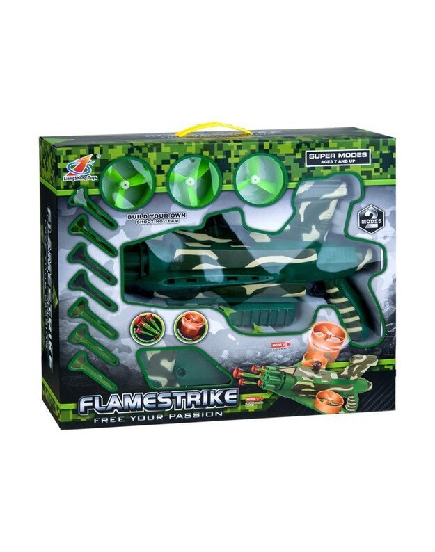 Blaster ginklas + skraidantys apskritimai