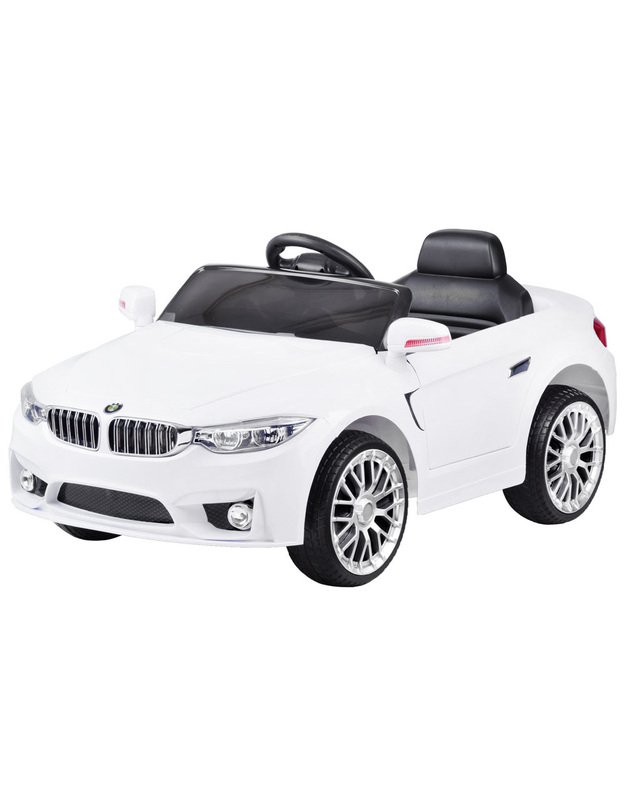 BMW elektromobilis + automobilio rakteliai + nuotolinio valdymo pultelis - raudonas