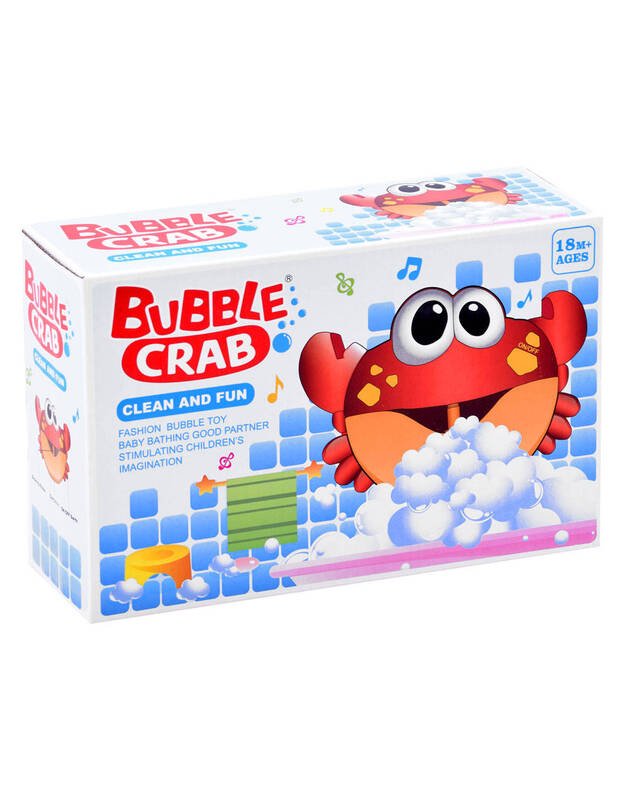 Bubble cheerful crab bath toy ZA2687