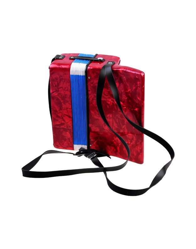 Vaikiškas akordeonas - raudonas