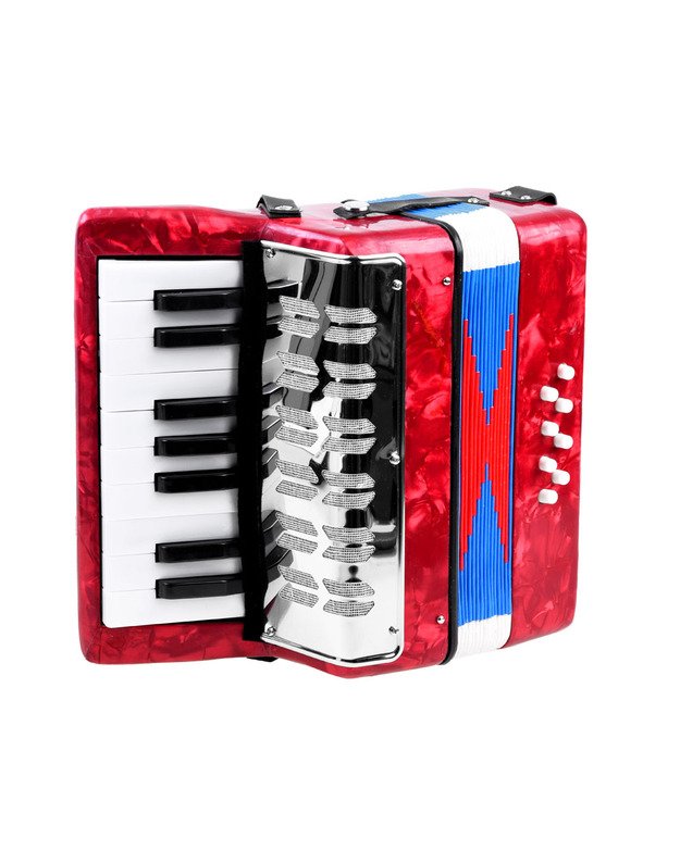 Vaikiškas akordeonas - raudonas