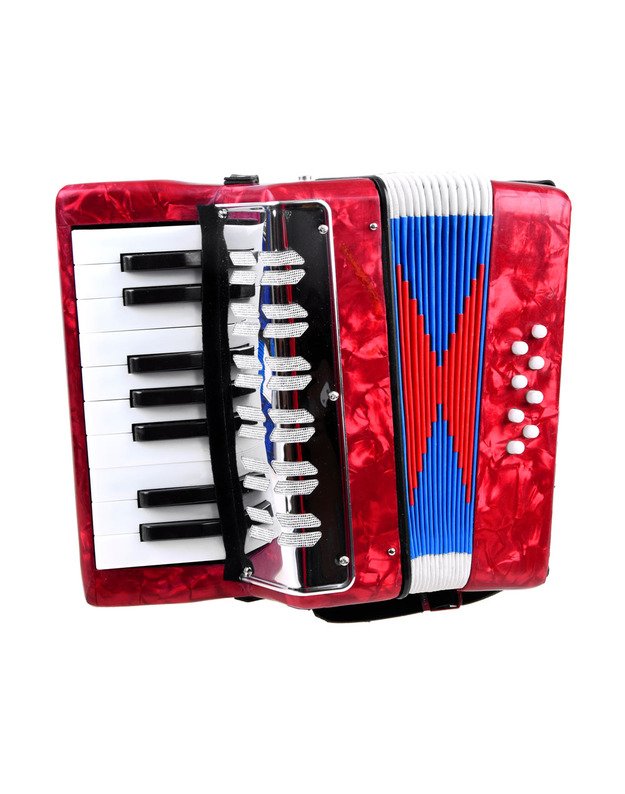 Vaikiškas akordeonas - raudonas