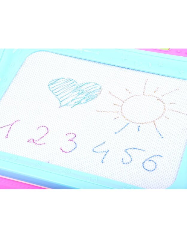 Piešimo lenta su rašikliu + antspaudai - rožinė