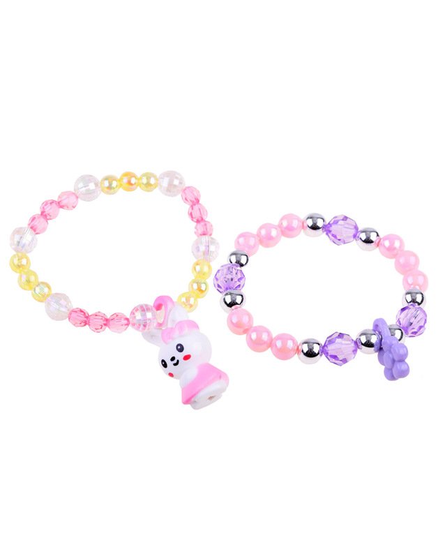 Spalvotų karoliukų rinkinys papuošalų gamybai