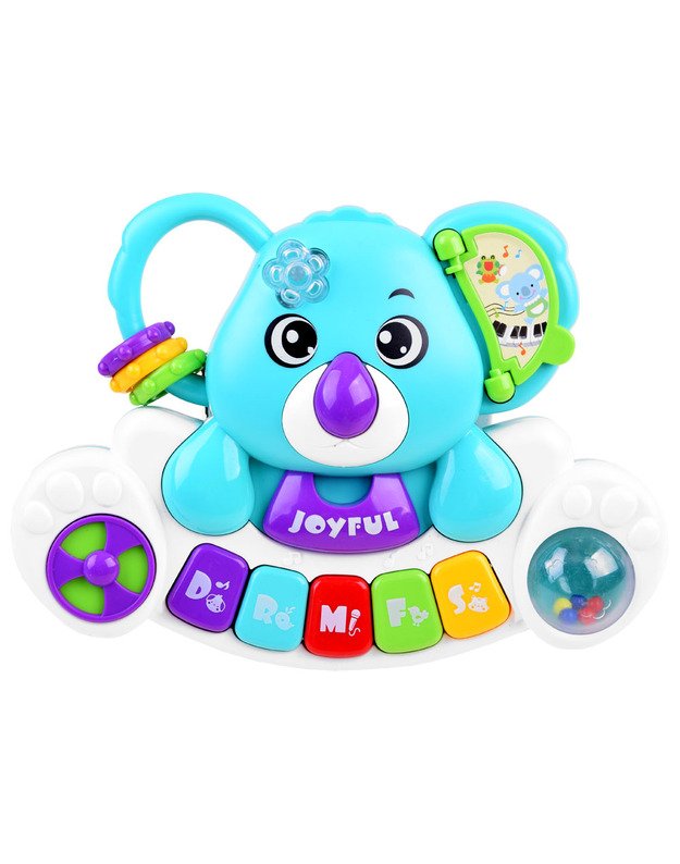  Spalvingas pianinas - koala su garso ir šviesos efektais - mėlynas