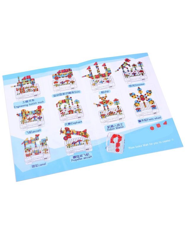 Konstrukciniai blokeliai + atsuktuvas 268 vnt.