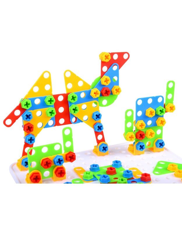 Konstrukciniai blokeliai + atsuktuvas 268 vnt.