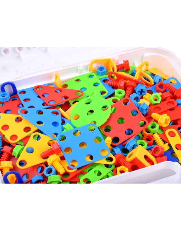 Konstrukciniai blokeliai + atsuktuvas 268 vnt.