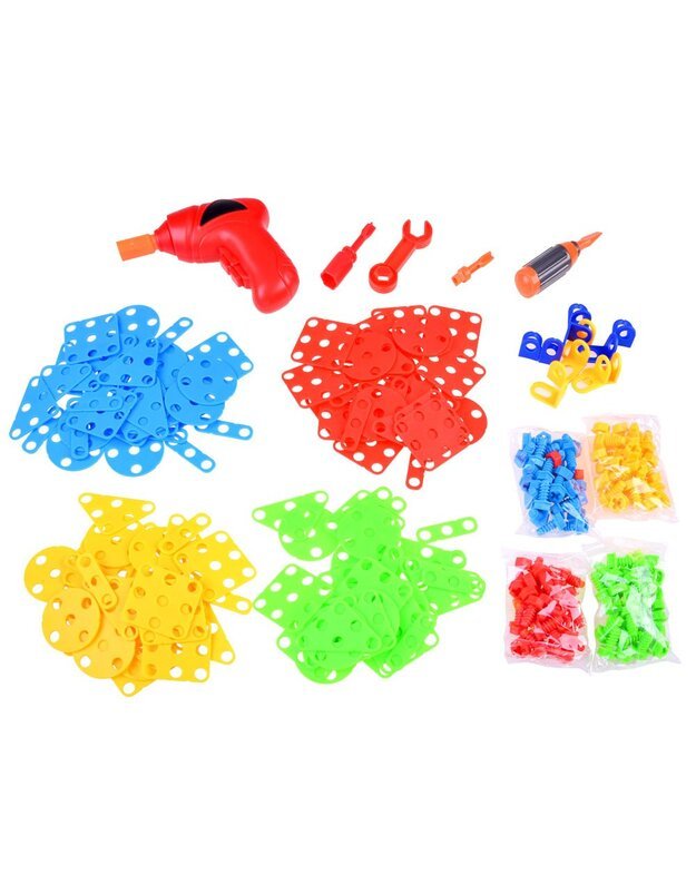 Konstrukciniai blokeliai + atsuktuvas 268 vnt.