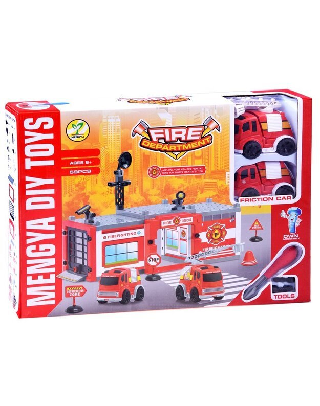 Konstrukciniai blokeliai - Gaisrinė/Policija 59 el.