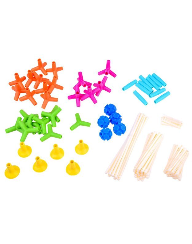 Konstrukciniai blokeliai/pagaliukai 106el.