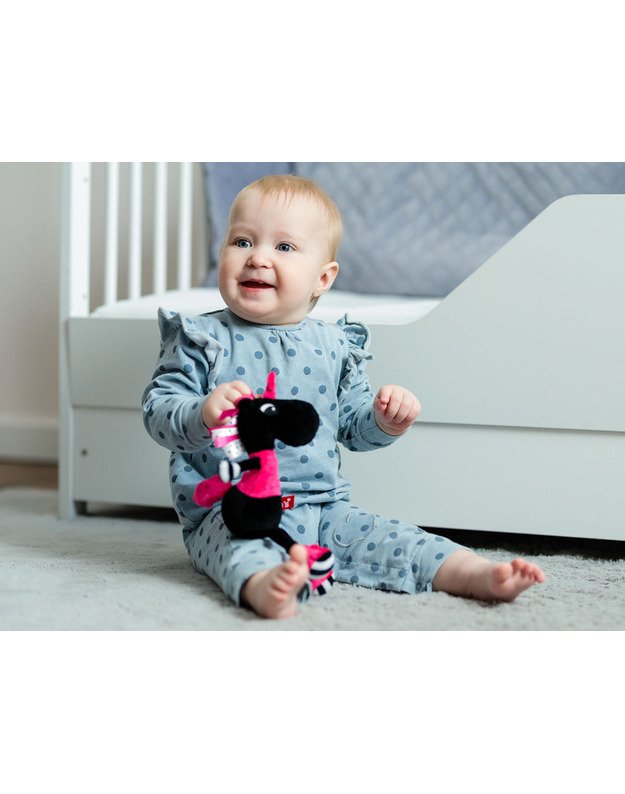 Kontrastingas vienaragis  - rožinis