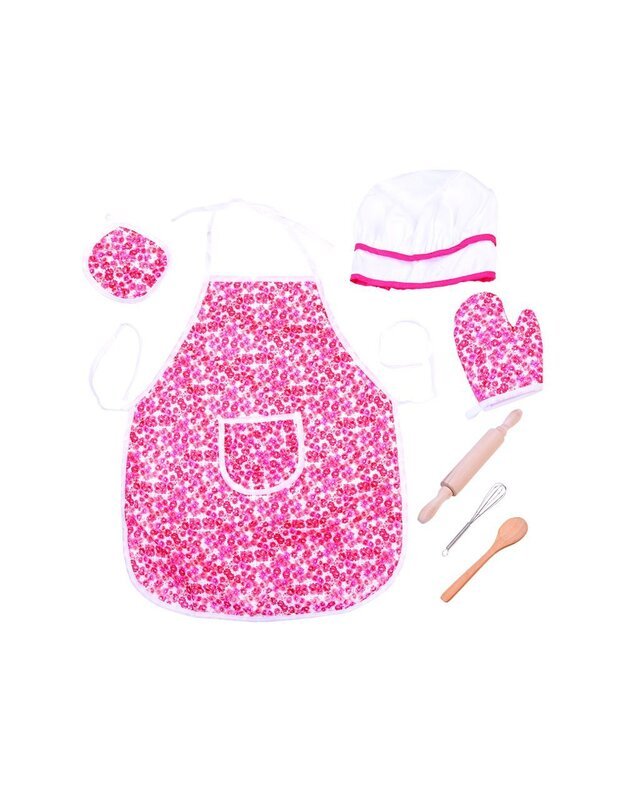  Cook s set apron hat rolling pin ZA2941