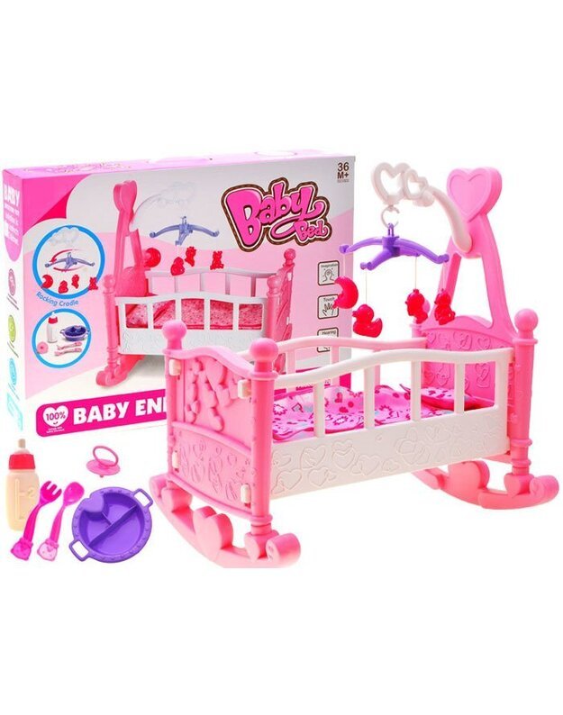 Lovytė su karusele ir priedais