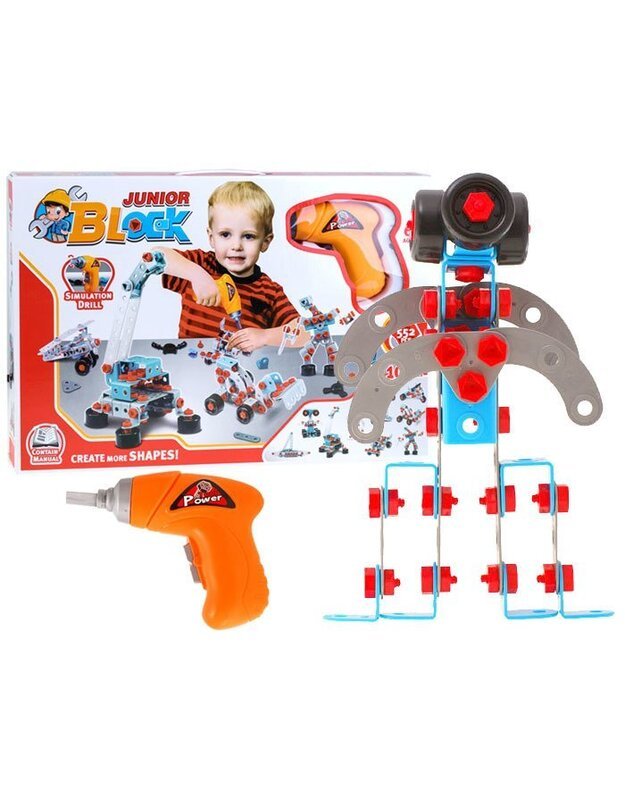 Kūrybiniai blokeliai įvairioms konstrukcijoms statyti