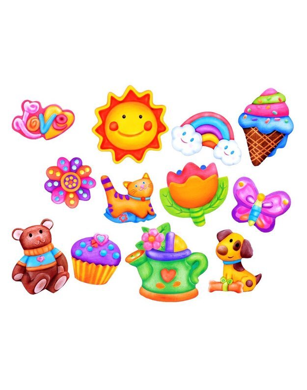 Creative DIY set colorful magnets ZA2878