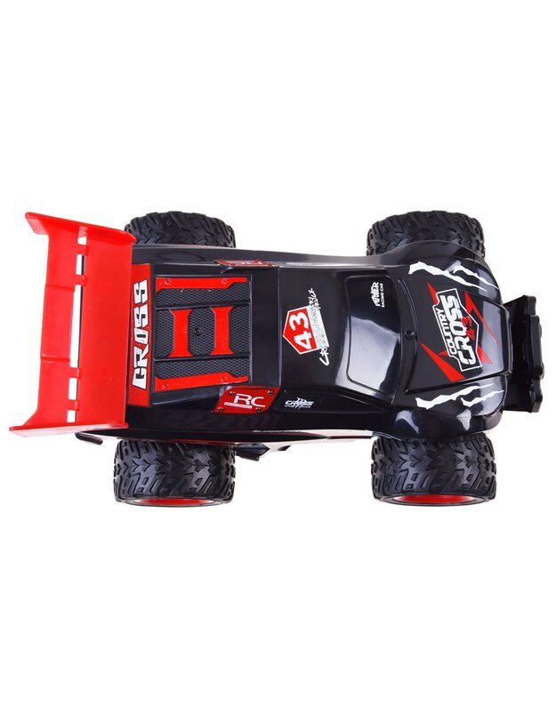 Nuotoliniu būdu valdomas automobilis Cross Country - raudonas