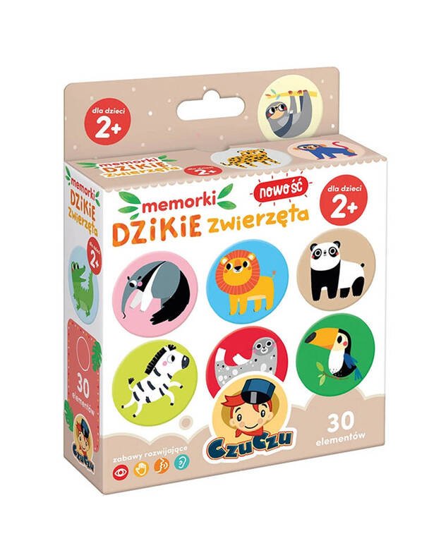 CzuCzu Memorki DZIKIE ZWIERZĘTA gra memory ZA4046