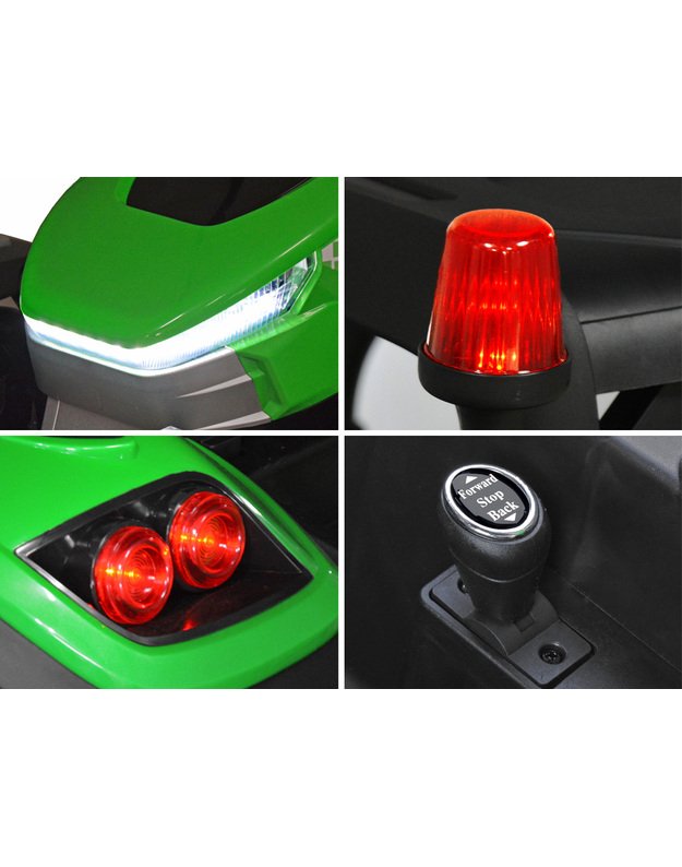 Didelis traktorius 4x4 su priekaba + nuotolinio valdymo pultas - rudas