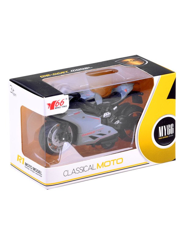 Diecast model Motorcycle with string toy ZA3933