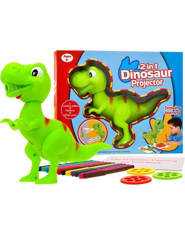 Vaikiškas žaislas dinozauras - projektorius