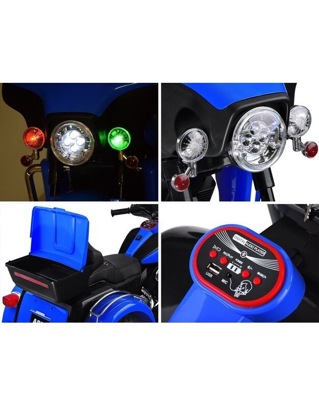 Didelis galingas motociklas - juodas