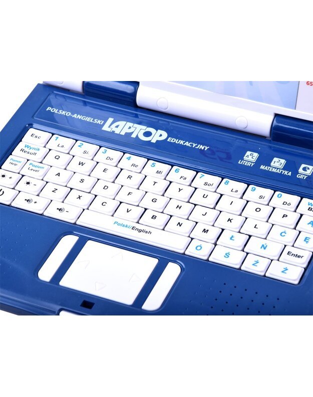Mokomasis nešiojamasis kompiuteris lenkų-anglų 65 funkcijos - mėlynas