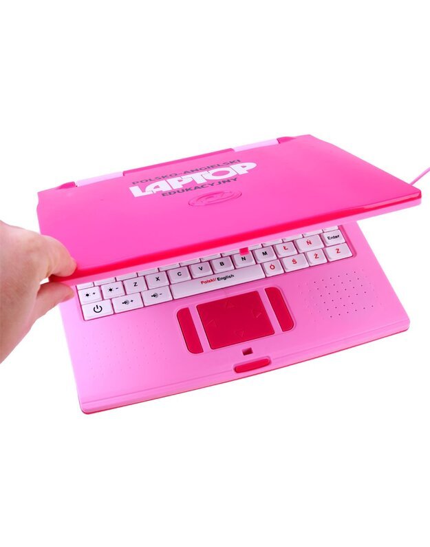 Mokomasis nešiojamasis kompiuteris lenkų-anglų 65 funkcijos - rožinė