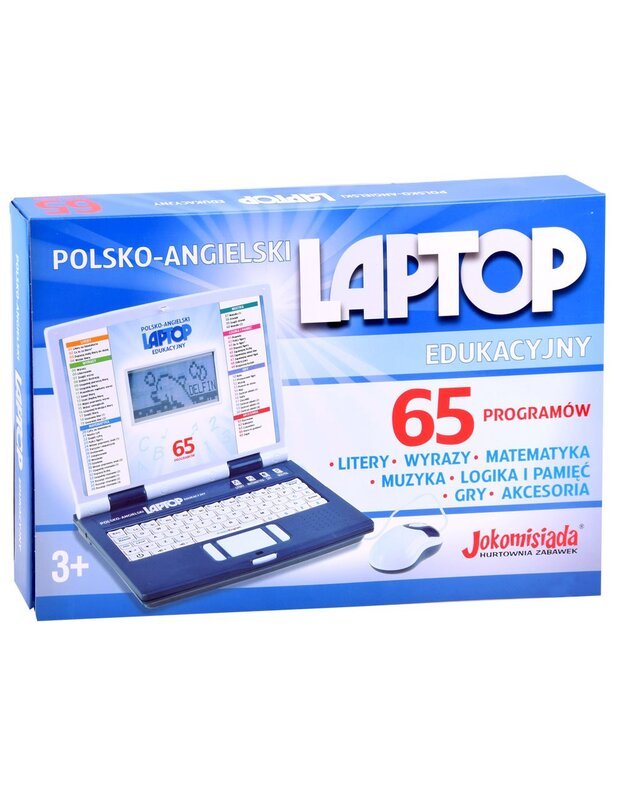 Mokomasis nešiojamasis kompiuteris lenkų-anglų 65 funkcijos - rožinė