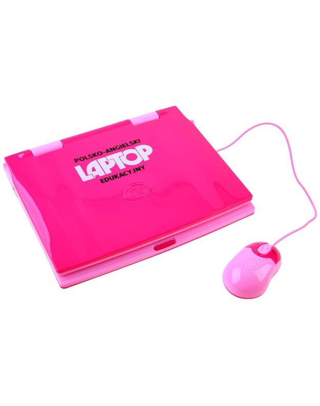 Mokomasis nešiojamasis kompiuteris lenkų-anglų 65 funkcijos - rožinė