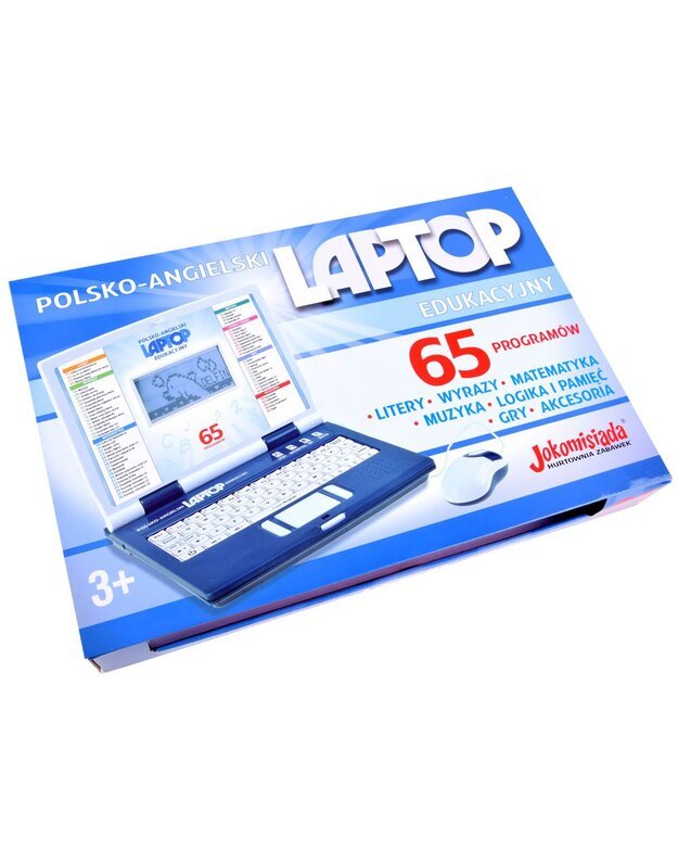 Mokomasis nešiojamasis kompiuteris lenkų-anglų 65 funkcijos - rožinė