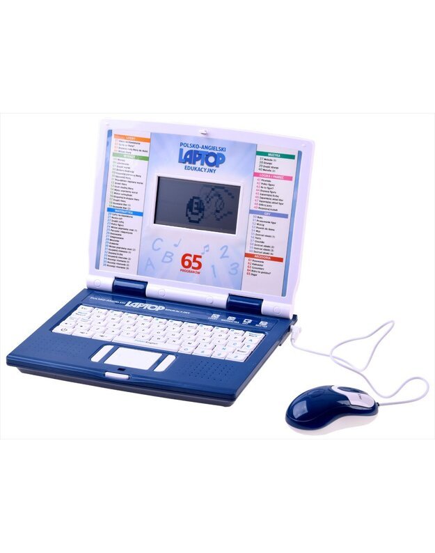 Mokomasis nešiojamasis kompiuteris lenkų-anglų 65 funkcijos - mėlynas