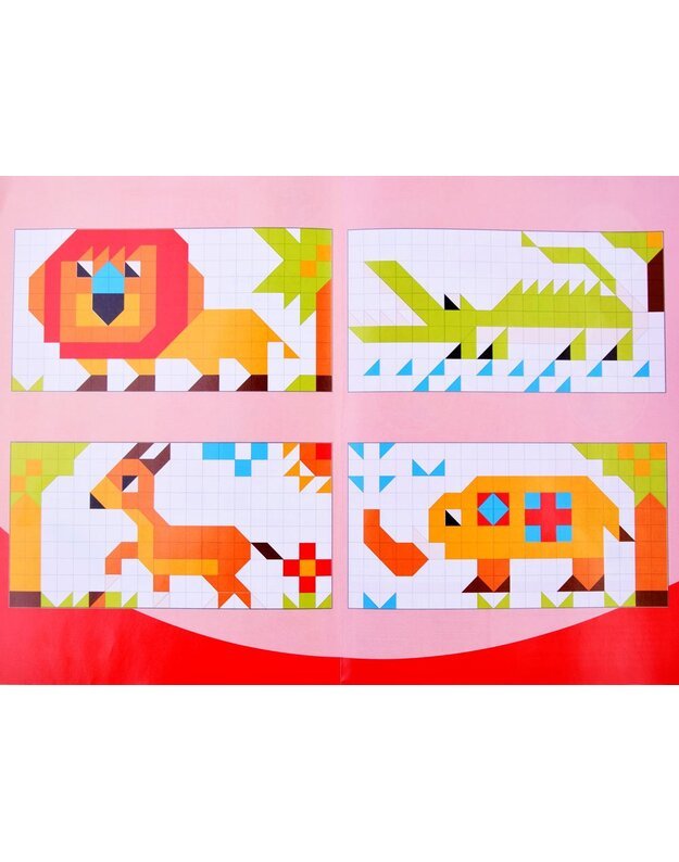  Educational puzzle Mosaic blocks pictures ZA2667