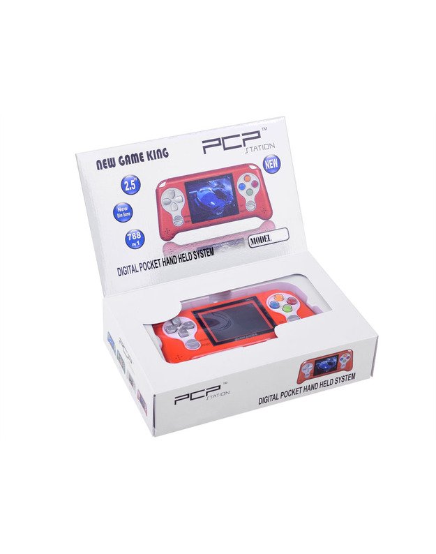 Vaikiška žaidimų konsolė su 70 žaidimų - oranžinė