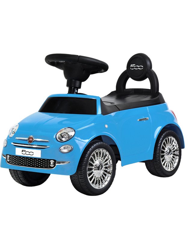 First Ride On žaislinis automobilis - stumdukas FIAT 500 - mėlynas