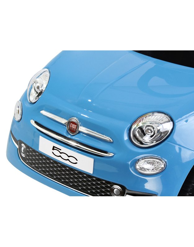 First Ride On žaislinis automobilis - stumdukas FIAT 500 - mėlynas