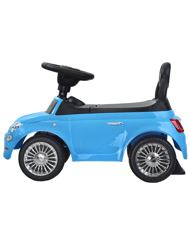 First Ride On žaislinis automobilis - stumdukas FIAT 500 - mėlynas