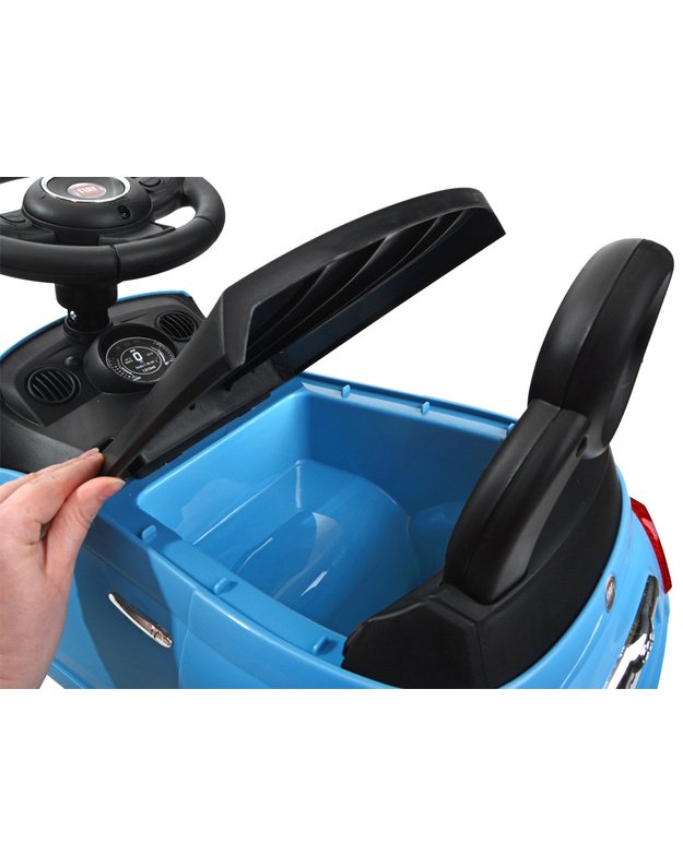 First Ride On žaislinis automobilis - stumdukas FIAT 500 - mėlynas