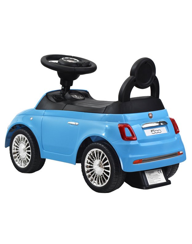 First Ride On žaislinis automobilis - stumdukas FIAT 500 - mėlynas