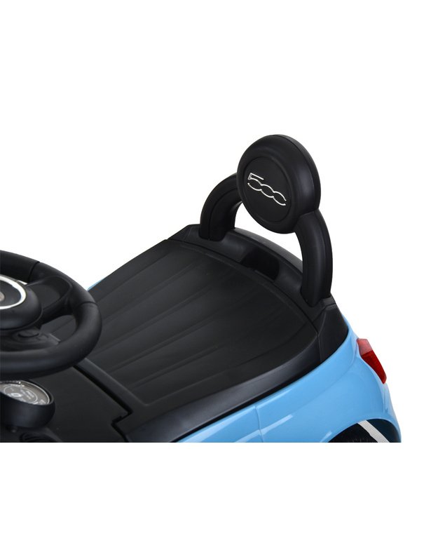 First Ride On žaislinis automobilis - stumdukas FIAT 500 - mėlynas