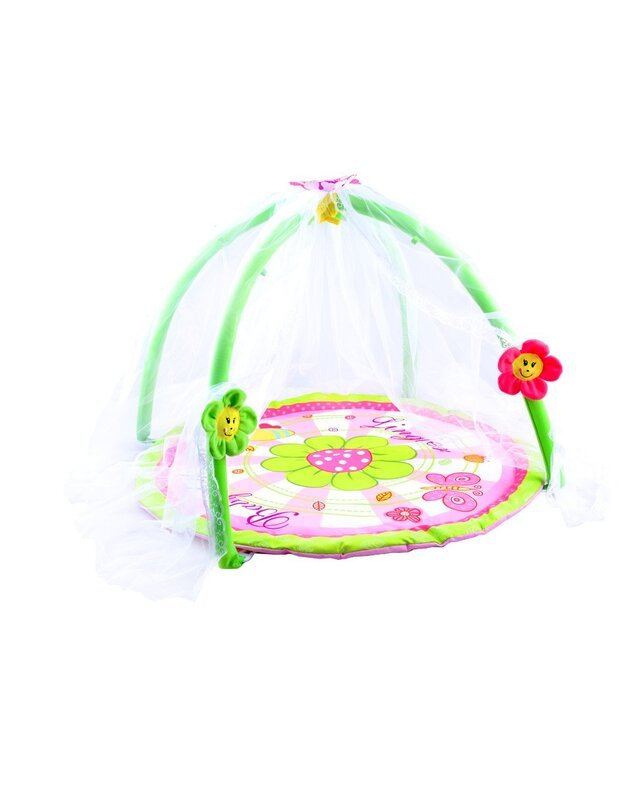 Lavinamasis kilimėlis su tinkleliu nuo uodų kūdikiui