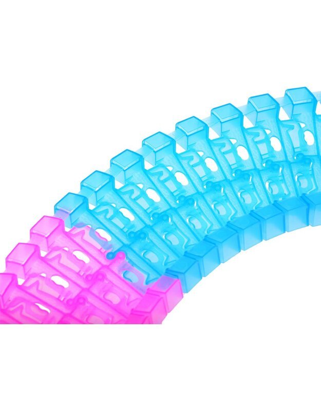 Fluorescencinė trasa su garso ir šviesos efektais 656 cm + priedai