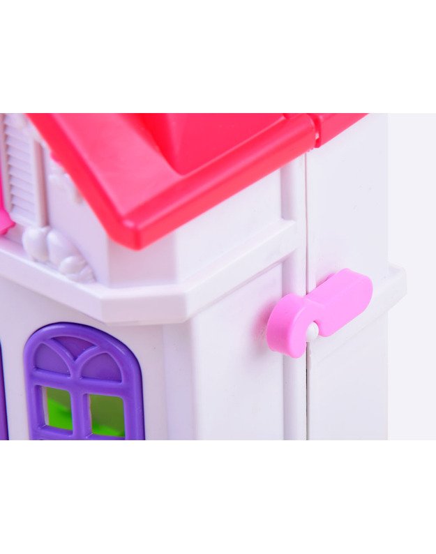 Sulankstomas šeimos namas + lėlių baldai