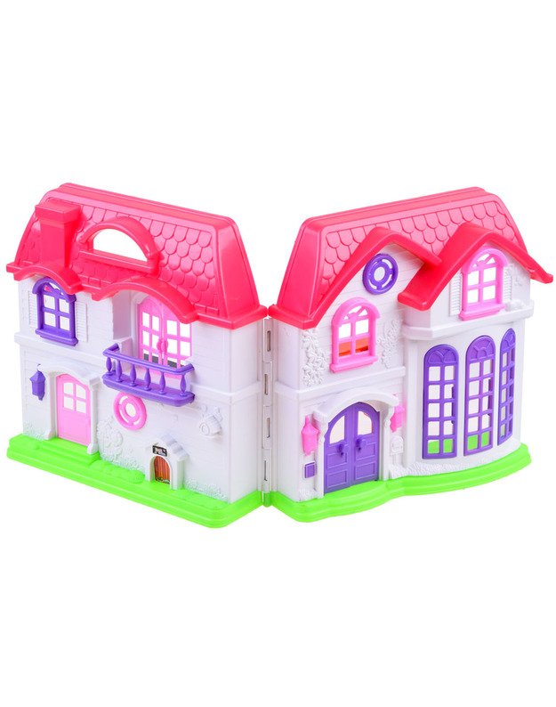 Sulankstomas šeimos namas + lėlių baldai