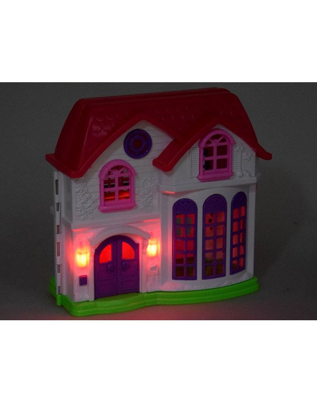 Sulankstomas šeimos namas + lėlių baldai