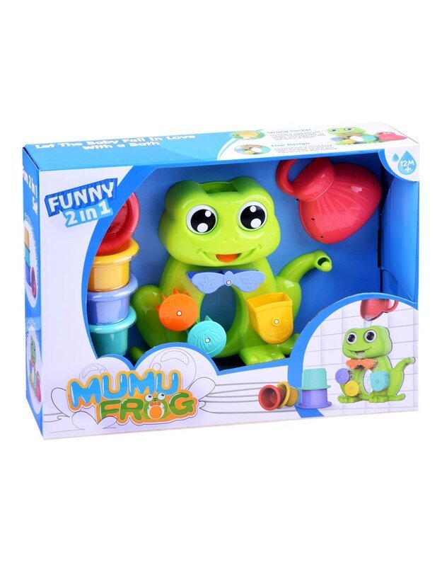 Vonios žaislas - Varlytė su puodeliais