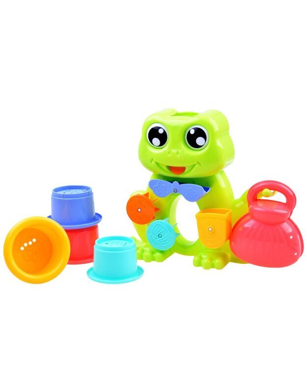 Vonios žaislas - Varlytė su puodeliais