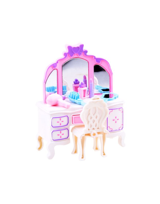 Baldai lėlių nameliui - vonios kambariui, miegamajam 